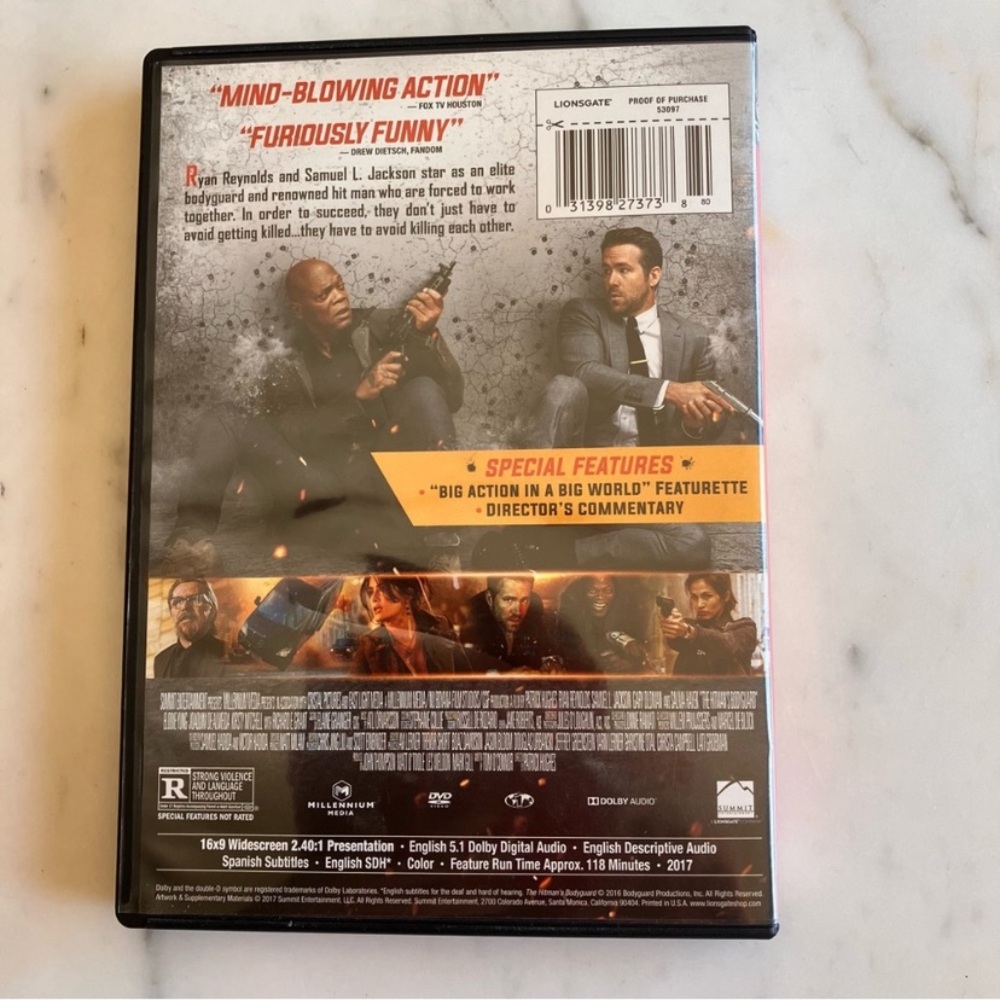 Home Entertainment Action Thriller DVD - Black and Gray